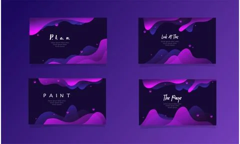 Abstract fluid gradient color background vector Stock Illustration