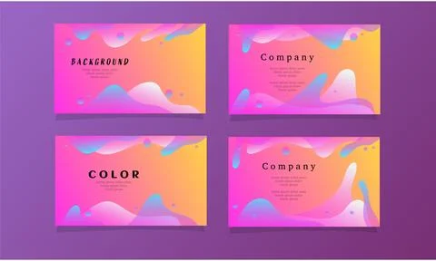 Abstract fluid gradient color background vector Stock Illustration