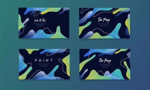 Abstract fluid gradient color background vector 库存插图