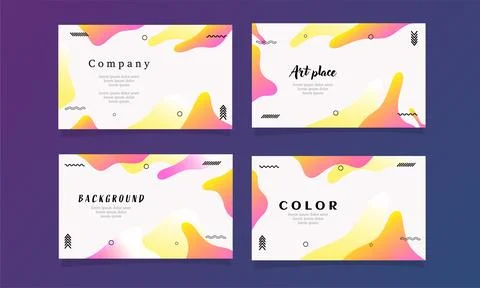 Abstract fluid gradient color background vector Illustrazione stock