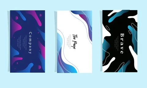 Abstract fluid gradient color background vector Stock-Illustration