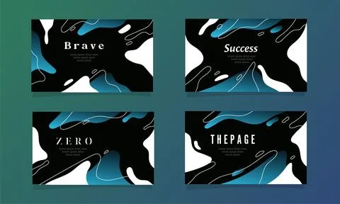 Abstract fluid gradient color background vector Stock-Illustration