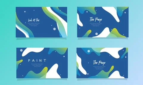 Abstract fluid gradient color background vector Stock Illustration