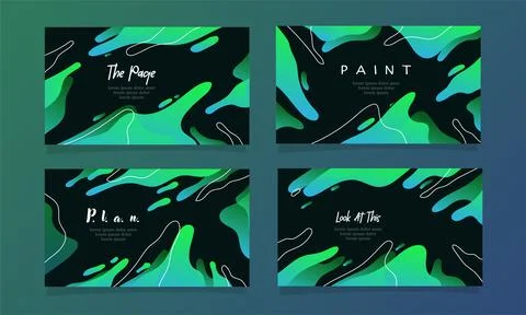Abstract fluid gradient color background vector Illustrazione stock