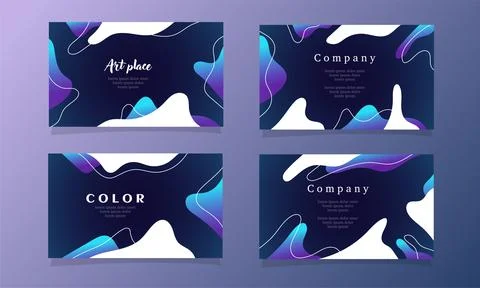 Abstract fluid gradient color background vector Stock Illustration