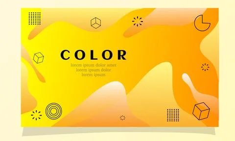 Abstract fluid gradient color background vector design for landing page web.. Illustrazione stock