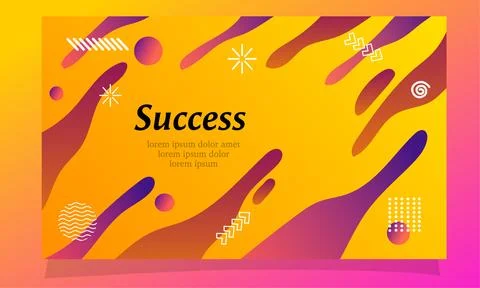 Abstract fluid gradient color background vector design for landing page web.. Illustrazione stock