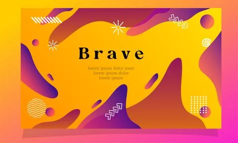 Abstract fluid gradient color background vector design for landing page web.. Illustrazione stock