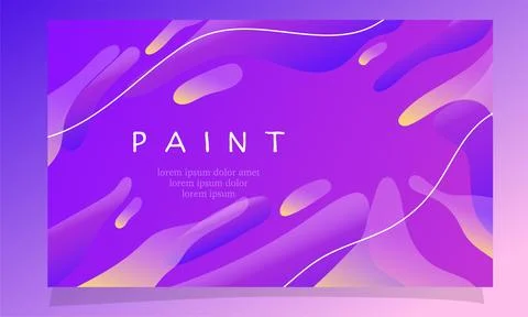 Abstract fluid gradient color background vector design for landing page web.. Stock Illustration