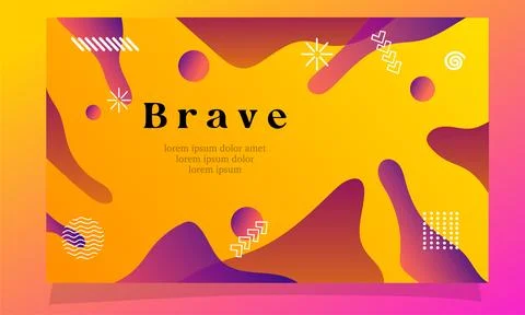 Abstract fluid gradient color background vector design for landing page web.. Illustrazione stock