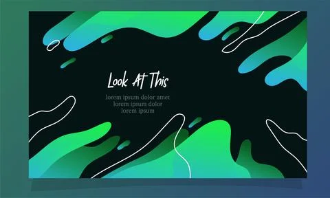 Abstract fluid gradient color background vector design for landing page web.. Stock Illustration
