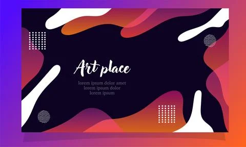 Abstract fluid gradient color background vector design for landing page web.. 스톡 일러스트