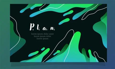 Abstract fluid gradient color background vector design for landing page web.. Stock Illustration
