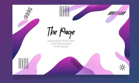 Abstract fluid gradient color background vector design for landing page web.. Stock-Illustration