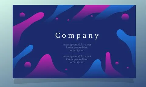 Abstract fluid gradient color background vector design for landing page web.. 库存插图