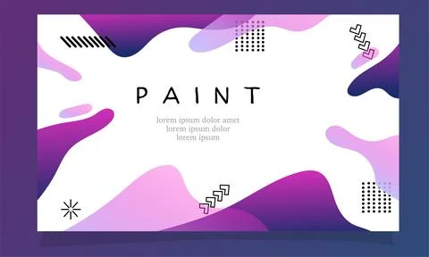 Abstract fluid gradient color background vector design for landing page web.. Stock Illustration