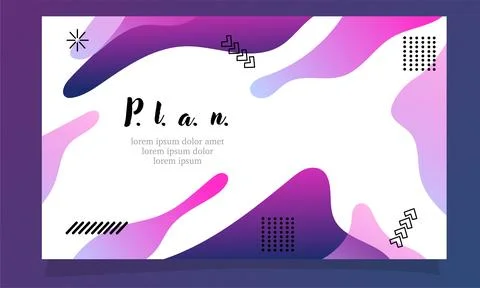 Abstract fluid gradient color background vector design for landing page web.. 库存插图
