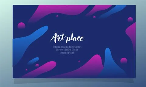 Abstract fluid gradient color background vector design for landing page web.. Stock Illustration