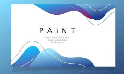 Abstract fluid gradient color background vector design for landing page web.. Illustrazione stock