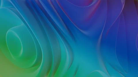 Abstract Fluid Gradient in Green and Blue Tones with Subtle Motion Illustrazione stock