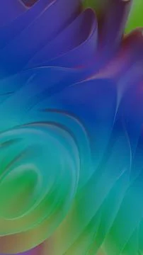 Abstract Fluid Gradient in Green and Blue Tones with Subtle Motion Illustrazione stock