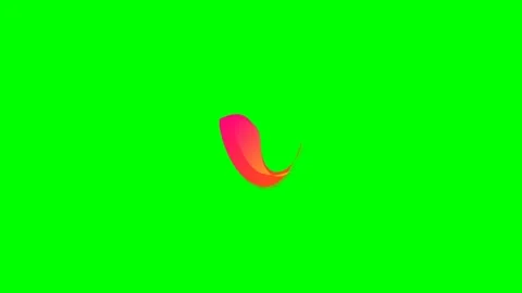 Abstract fluid gradient shape floating against a vibrant green background 스톡 동영상 340266063