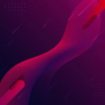 Abstract fluid gradient shapes composition blue and pink background liquid dy Stock Illustration