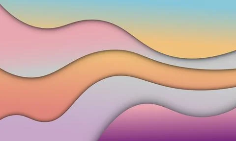 Abstract fluid gradient shapes trendy background. Pattern for futuristic ad Stock Illustration
