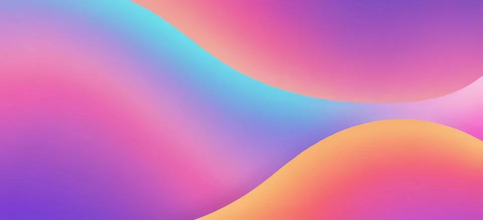 Abstract fluid gradient wavy background Stock Illustration