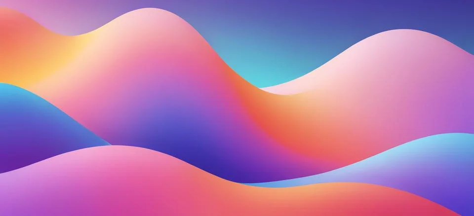 Abstract fluid gradient wavy background Illustrazione stock