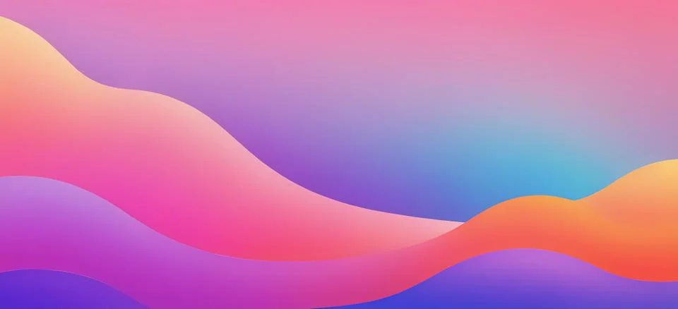 Abstract fluid gradient wavy background Stock Illustration