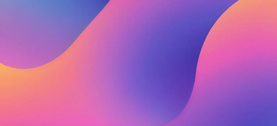 Abstract fluid gradient wavy background Stock Illustration