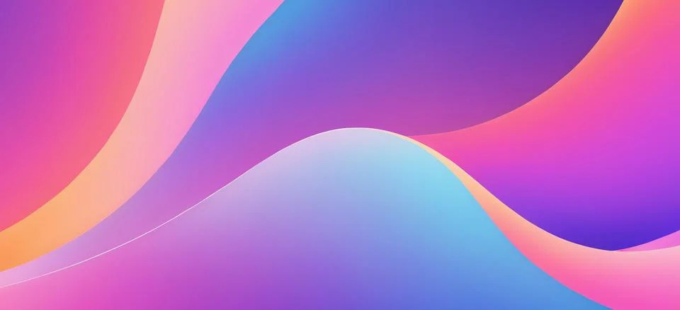 Abstract fluid gradient wavy background Stock Illustration