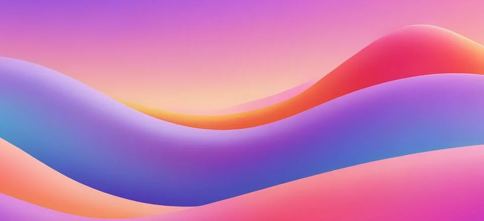 Abstract fluid gradient wavy background Stock Illustration
