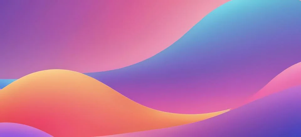 Abstract fluid gradient wavy background Stock Illustration