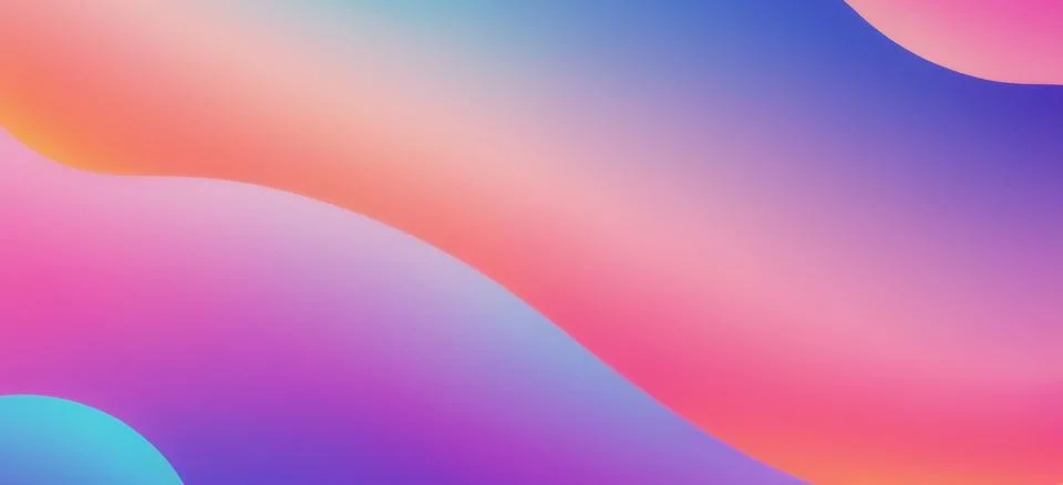 Abstract fluid gradient wavy background Stock Illustration