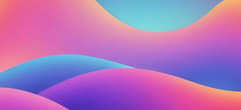 Abstract fluid gradient wavy background Stock Illustration