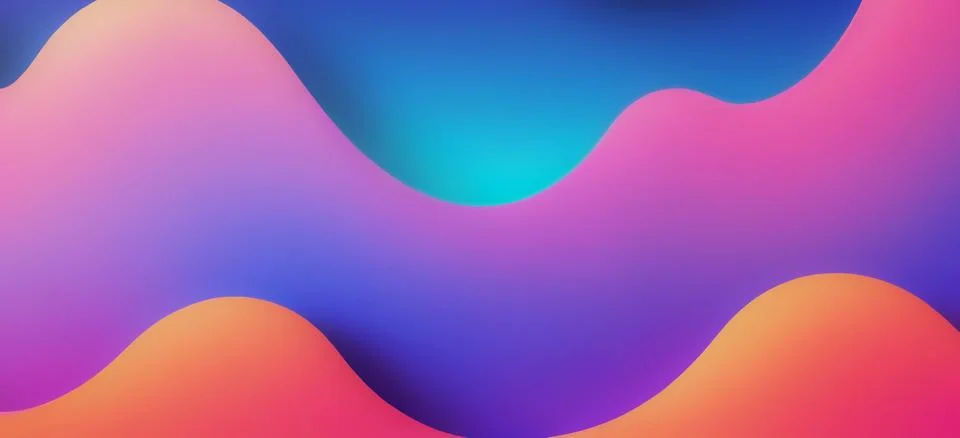 Abstract fluid gradient wavy background Stock Illustration