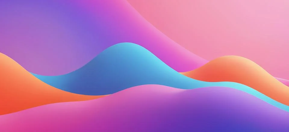 Abstract fluid gradient wavy background Illustrazione stock