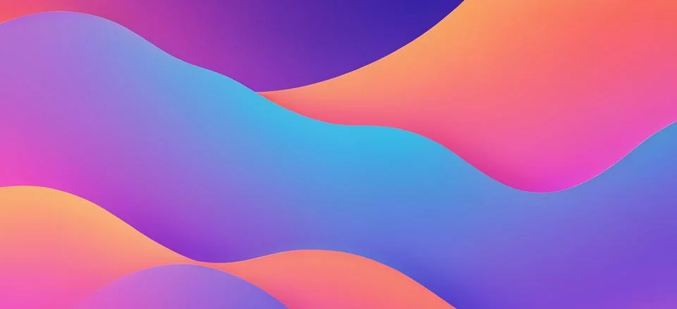 Abstract fluid gradient wavy background Stock Illustration