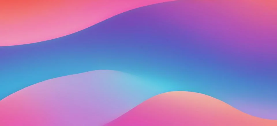 Abstract fluid gradient wavy background Stock Illustration