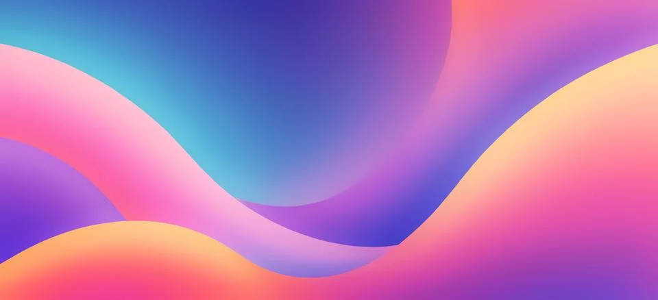 Abstract fluid gradient wavy background Stock Illustration