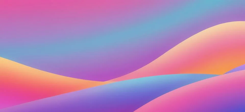 Abstract fluid gradient wavy background Stock Illustration