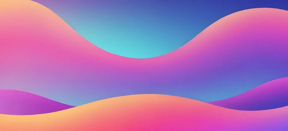 Abstract fluid gradient wavy background Stock Illustration