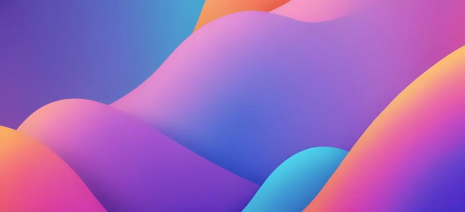 Abstract fluid gradient wavy background Stock Illustration