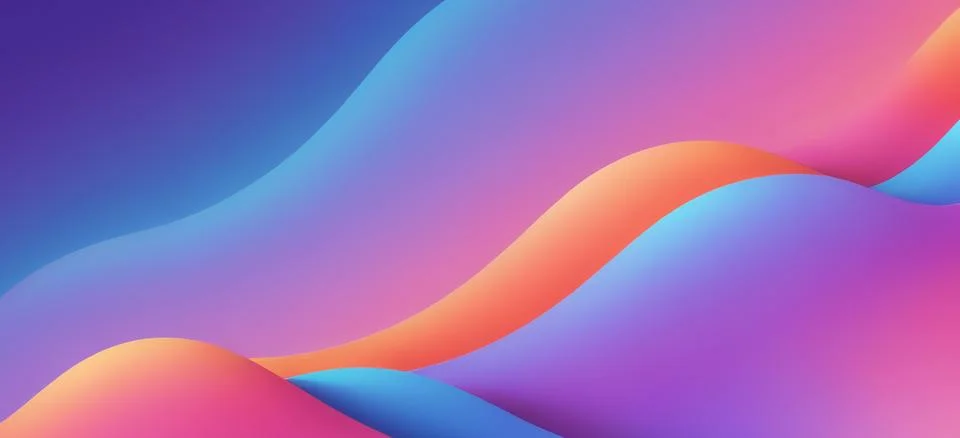 Abstract fluid gradient wavy background Stock Illustration