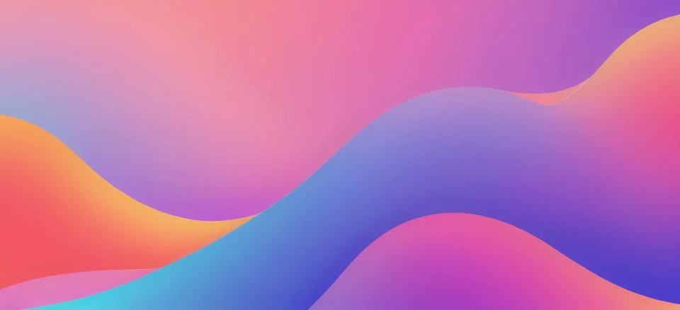 Abstract fluid gradient wavy background Stock Illustration