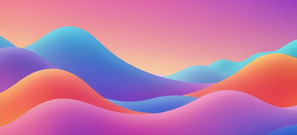 Abstract fluid gradient wavy background Illustrazione stock