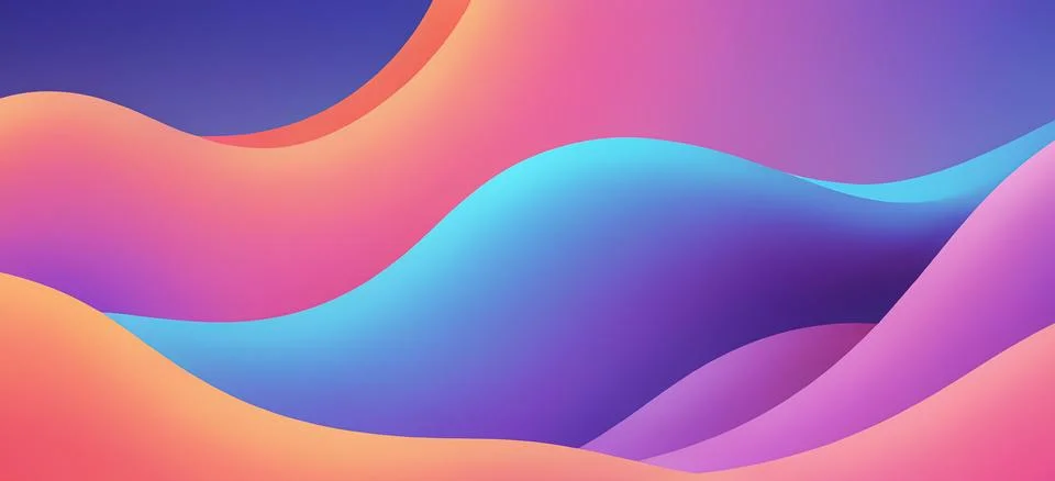 Abstract fluid gradient wavy background Illustrazione stock