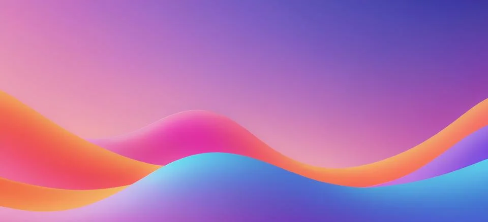 Abstract fluid gradient wavy background Stock Illustration